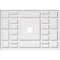 Ekena Millwork Beaux Architectural Grade PVC Ceiling Medallion, 30"W x 20"H x 3"ID x 10 1/2"C x 1"P, One-Piece CMP30X20BX-03000 - alternate 1